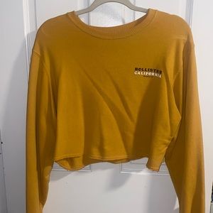 Gold Hollister sweater/long sleeve shirt. Wild Spirits.